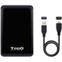 Tooq Carcasa Externa HDD/SSD 2.5" hasta 7,0mm SATA USB 3.0/3.1 Gen 1 Ultraplana Negro